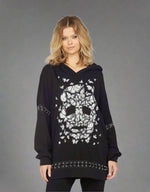 Shop Lauren Moshi Lauren Moshi Samantha Butterfly Skull Burst Hoodie online at Spoiled Brat