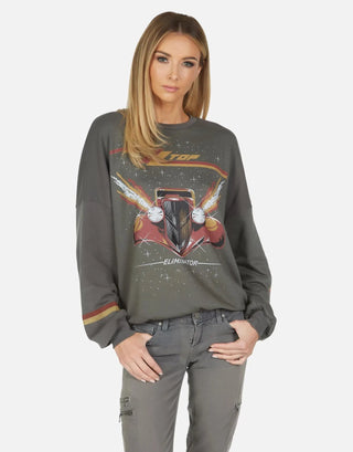 Shop Lauren Moshi Sierra ZZ Top Eliminator Boyfriend Pullover - Premium Sweater from Lauren Moshi Online now at Spoiled Brat 