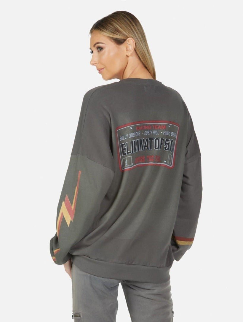 Lauren Moshi Sierra ZZ Top Eliminator Boyfriend Pullover - Spoiled Brat