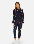 Lauren Moshi Spalding Mini Butterflies Crop Sweater Hoodie by Lauren Moshi as seen on celebrities