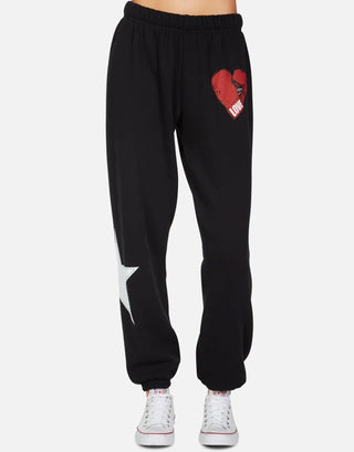 Shop Lauren Moshi Tanzy Love Boxing Sweatpants - Premium Jogging Pants from Lauren Moshi Online now at Spoiled Brat 