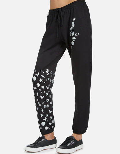 Shop Lauren Moshi Winslet Elements Lightning Sweatpants - Premium Sweatpants from Lauren Moshi Online now at Spoiled Brat 