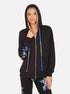 Shop Lauren Moshi Yolanda Shooting Star Zipper Hoodie - Premium Zip Up Hoodie from Lauren Moshi Online now at Spoiled Brat 