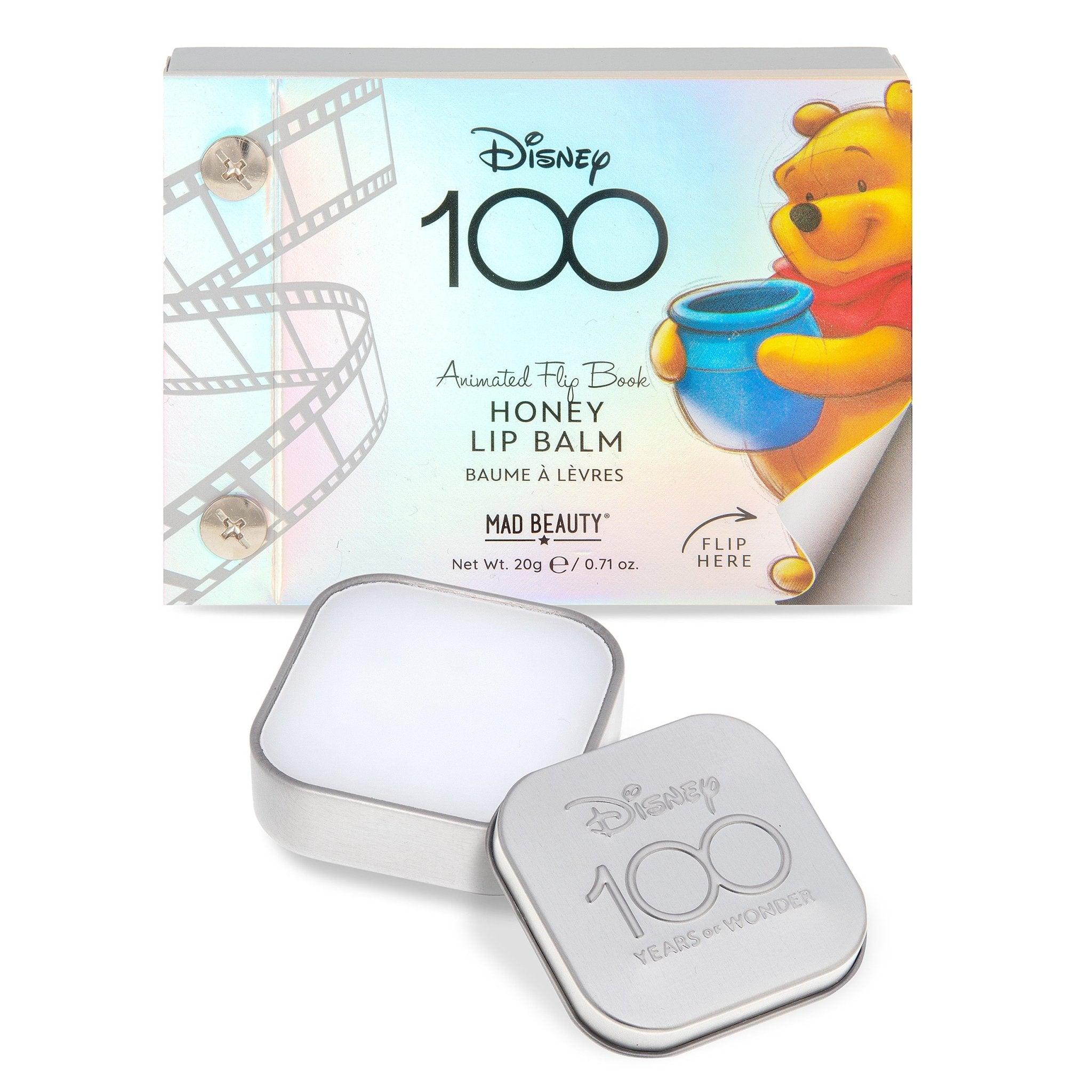 Shop Disney 100 Winnie the Pooh Lip Balm - Premium Lip Balm from Mad Beauty Online now at Spoiled Brat 