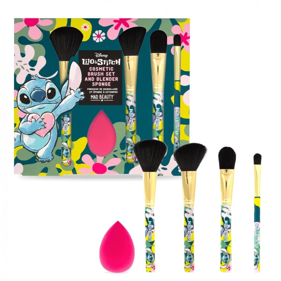 Shop Mad Beauty Disney Lilo & Stitch Cosmetic Brush Set online at Spoiled Brat