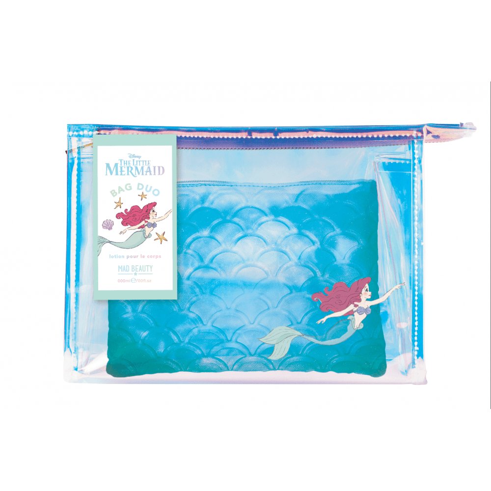 Shop Disney Little Mermaid Cosmetic Bag Duo - Premium Cosmetic Case from Mad Beauty Online now at Spoiled Brat 