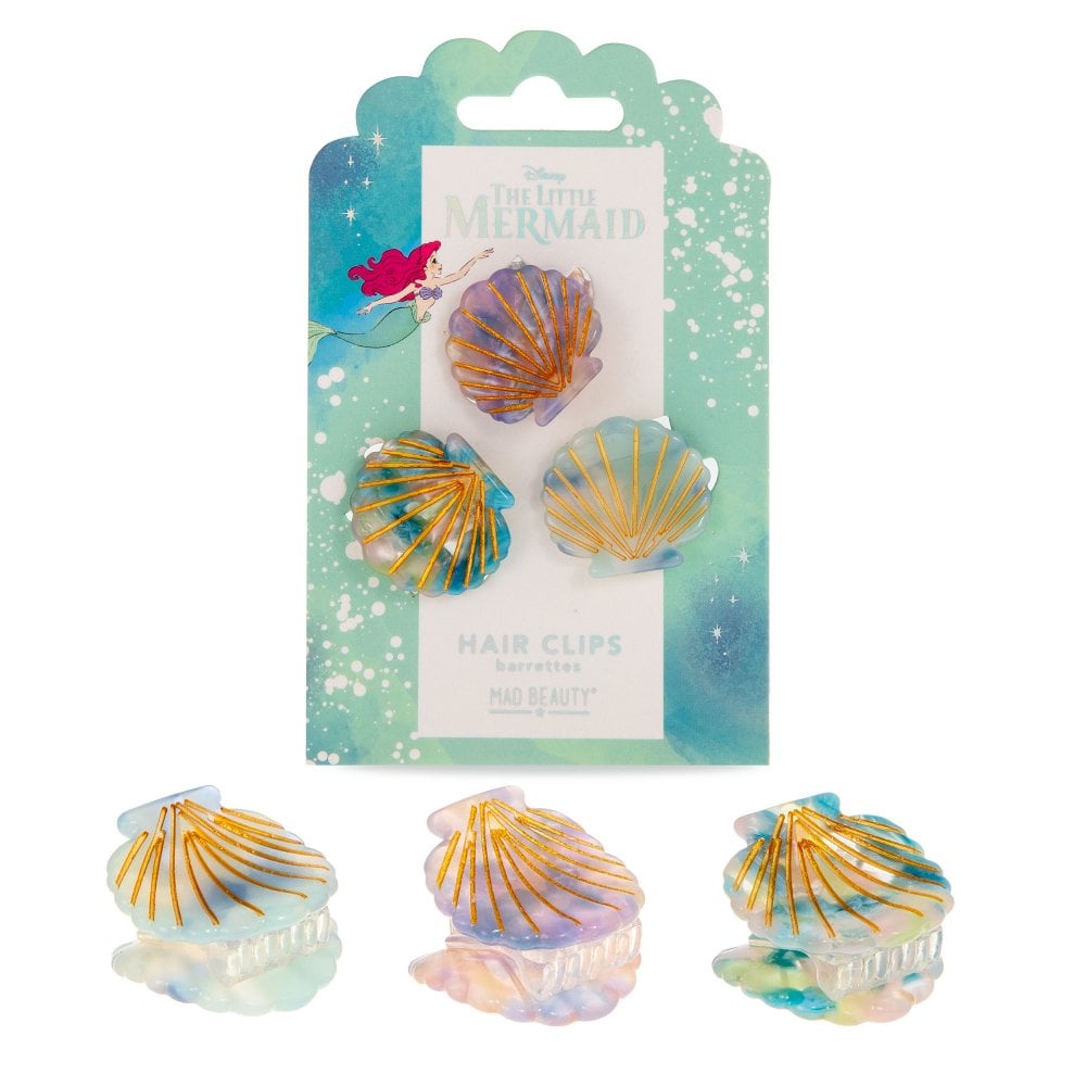 Shop Disney Little Mermaid Hair Clips - Premium Hair Clip from Mad Beauty Online now at Spoiled Brat 