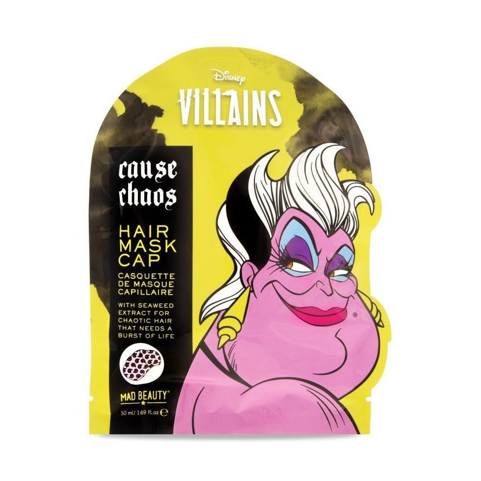 Shop Disney Pop Villains Hair Mask &amp; Shower Cap Duo - Premium Hair Conditioner from Mad Beauty Online now at Spoiled Brat 
