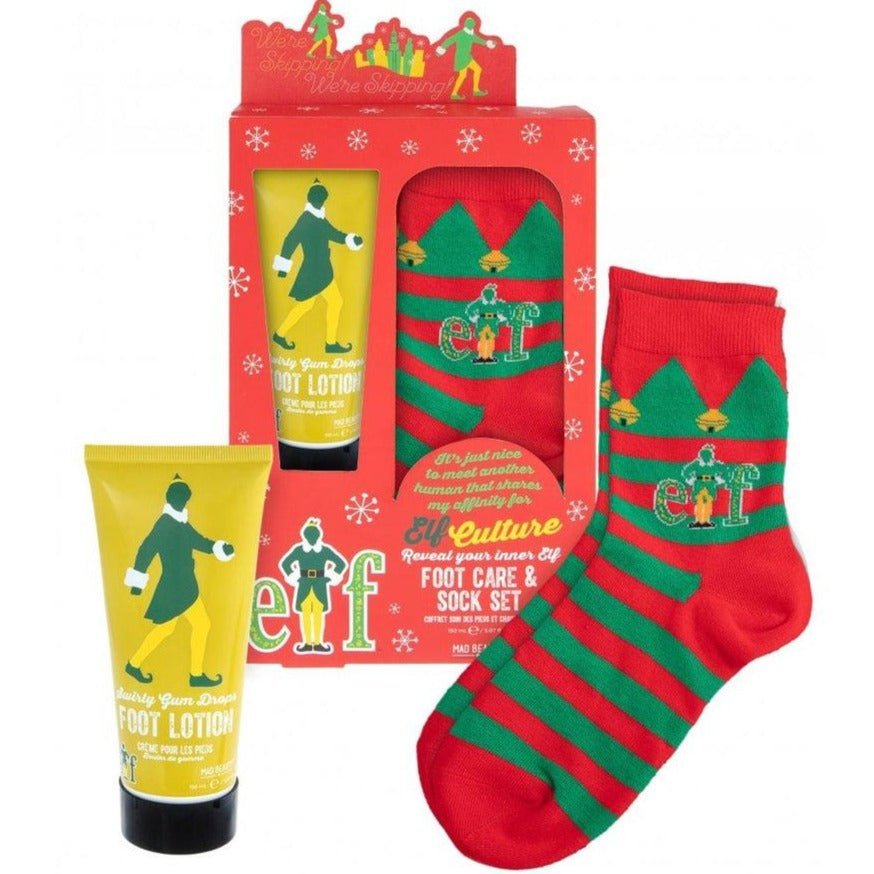 Shop Mad Beauty Warner Brothers Elf Footcare &amp; Sock Set - Premium Socks from Mad Beauty Online now at Spoiled Brat 