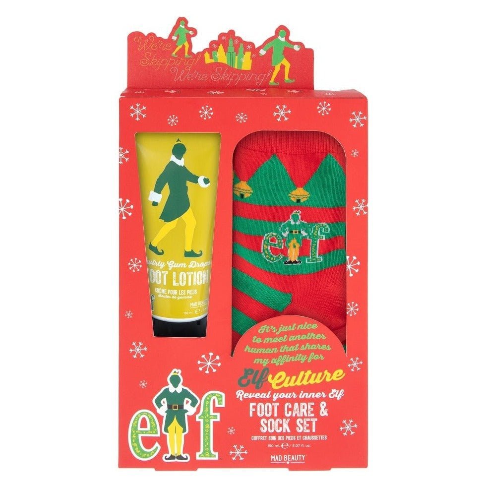 Shop Mad Beauty Warner Brothers Elf Footcare &amp; Sock Set - Premium Socks from Mad Beauty Online now at Spoiled Brat 