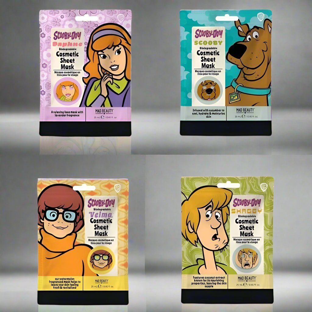 Shop Mad Beauty Mad Beauty Warner Brothers Scooby Doo Cosmetic Sheet Masks online at Spoiled Brat