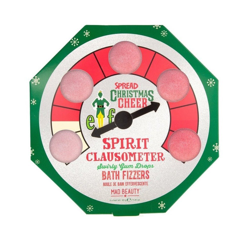 Shop Warner Brothers Elf Clausometer Bath Fizzers - Premium Bath Bombs from Mad Beauty Online now at Spoiled Brat 