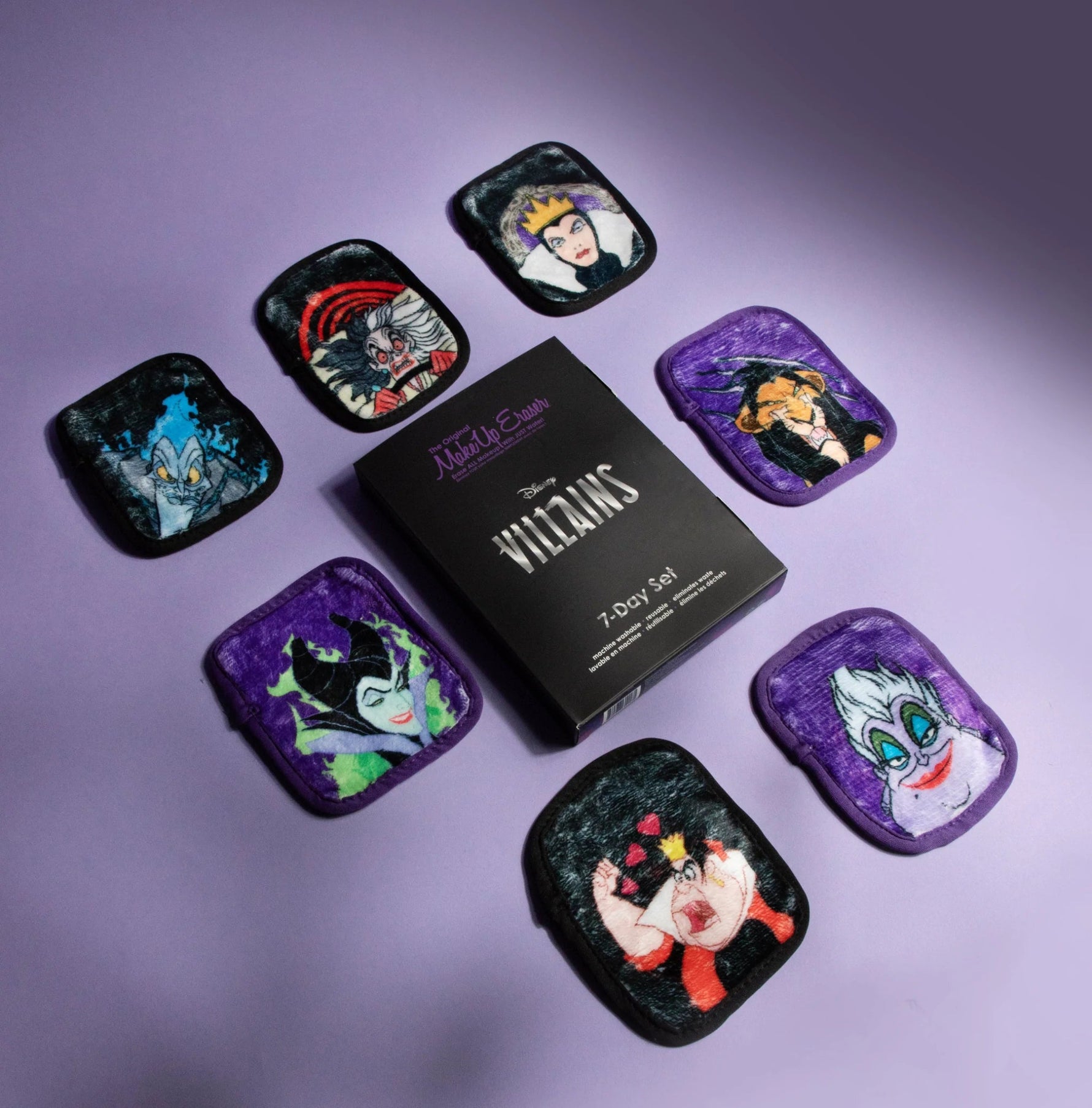 Shop Makeup Eraser Makeup Eraser Disney Villains 7-Day Set online at Spoiled Brat