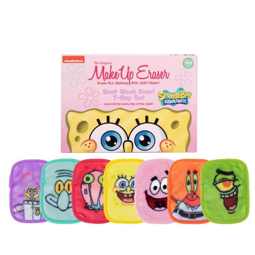 Shop Makeup Eraser Makeup Eraser Sponge Bob 7-Day Set online at Spoiled Brat