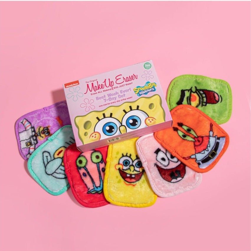 Shop Makeup Eraser Makeup Eraser Sponge Bob 7-Day Set online at Spoiled Brat