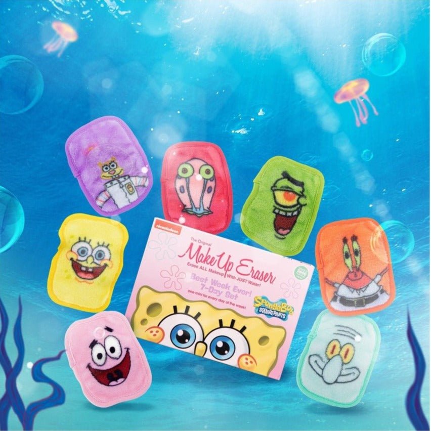 Shop Makeup Eraser Makeup Eraser Sponge Bob 7-Day Set online at Spoiled Brat