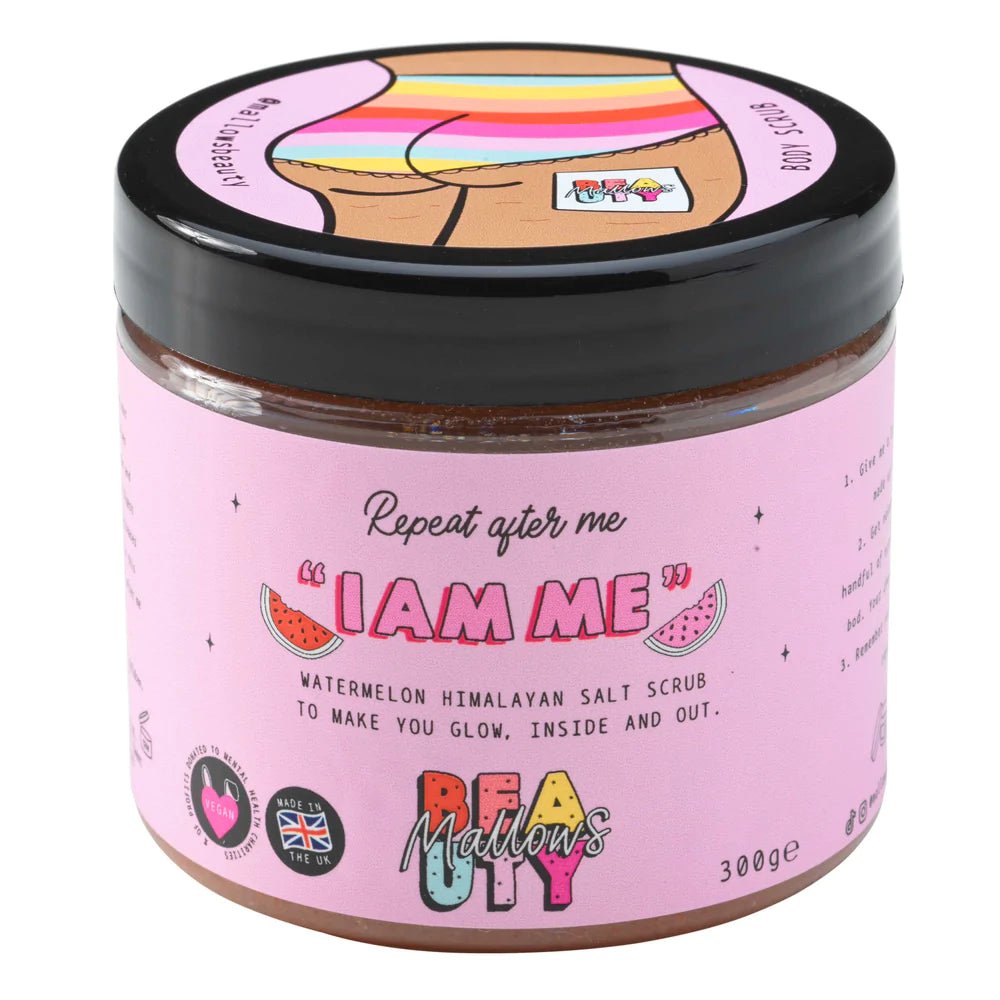 Shop Mallows Beauty Mallows Beauty Watermelon Pink Himalayan Body Scrub online at Spoiled Brat