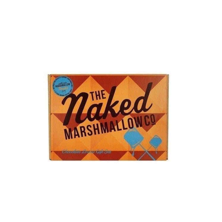 Shop Naked Marshmallow Chocolate Lovers Marshmallow Toasting Gift Set online at Spoiled Brat