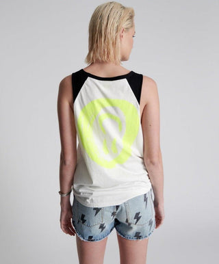 Shop One Teaspoon Organic Smiley Face Texas Tank Top - Premium Vest Top from One Teaspoon Online now at Spoiled Brat 