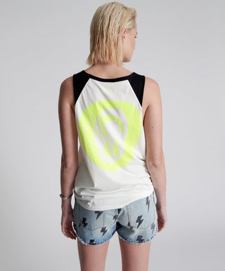 Shop One Teaspoon Organic Smiley Face Texas Tank Top - Premium Vest Top from One Teaspoon Online now at Spoiled Brat 
