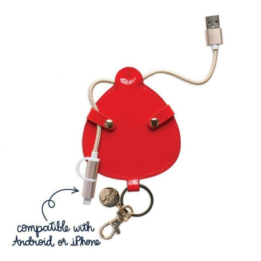 Packed Party Buzz Buzz Charging Cord Keyring Portable Charger by Packed Party as seen on celebrities