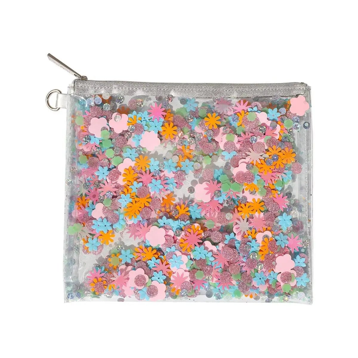 Shop Packed Party Flower Shop Confetti Everything Pouch Bag - Premium Clutch Bag from Packed Party Online now at Spoiled Brat 