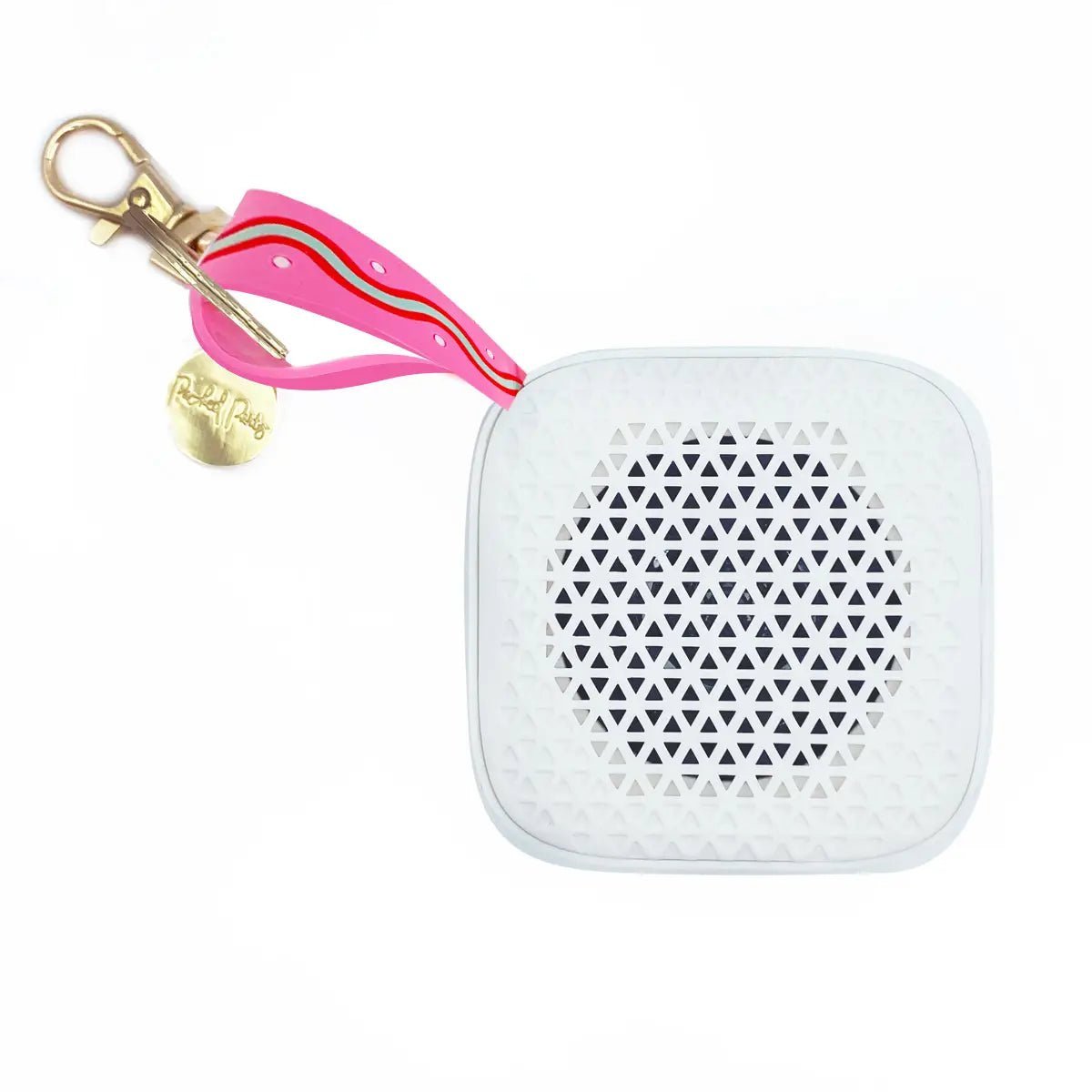 Shop Packed Party Pink On-The-Go Mini Keychain Speaker - Premium Keyring from Packed Party Online now at Spoiled Brat 