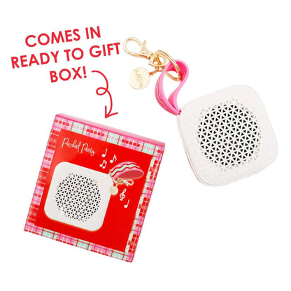 Shop Packed Party Pink On-The-Go Mini Keychain Speaker - Premium Keyring from Packed Party Online now at Spoiled Brat 