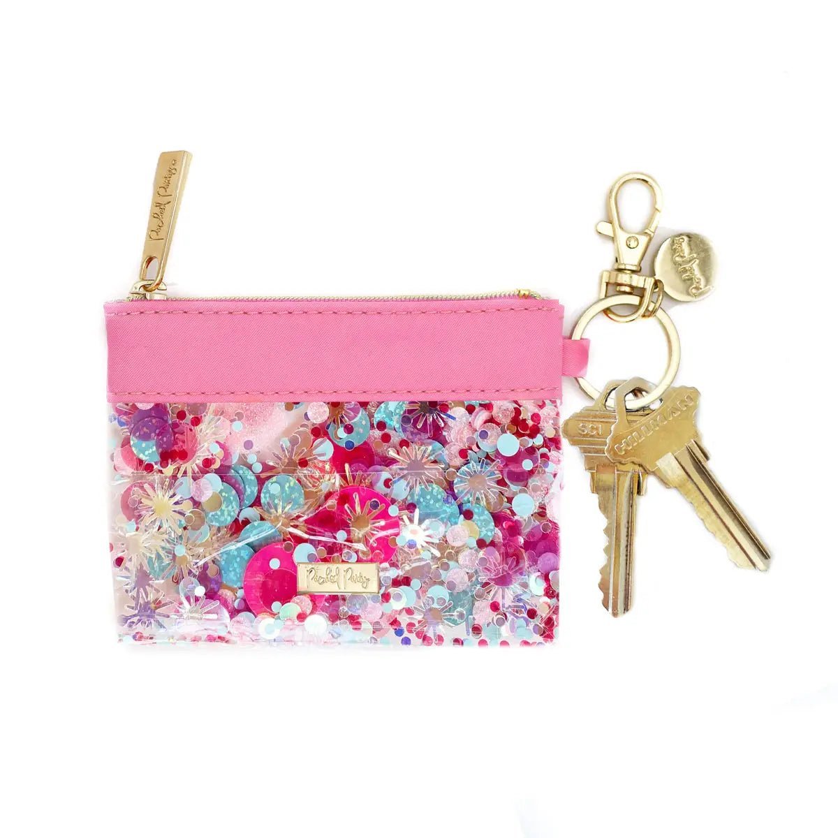 Shop Packed Party Packed Party Think Pink Confetti Keychain Wallet online at Spoiled Brat