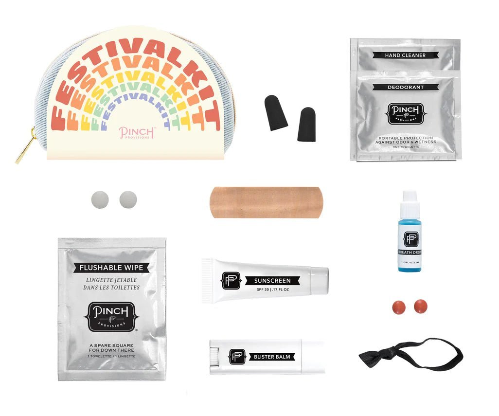 Pinch Provisions Festival Kit by Pinch Provisions – Cosmetic Case – White | Spoiled Brat UK