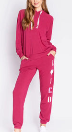 Shop PJ Salvage PJ Salvage Feeling Loved Sweatpants online at Spoiled Brat