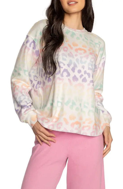 Shop PJ Salvage Gradient Good Vibes Sweatshirt - Premium Sweater from PJ Salvage Online now at Spoiled Brat 