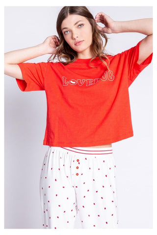 Shop PJ Salvage Lovebug Red Cotton T-Shirt - Spoiled Brat  Online