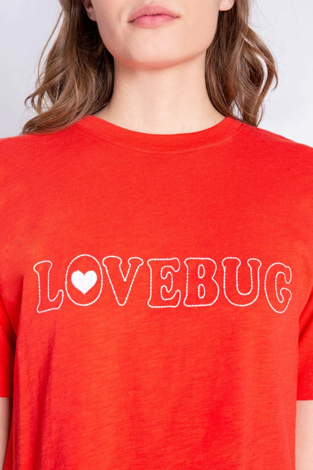 Shop PJ Salvage PJ Salvage Lovebug Red Cotton T-Shirt online at Spoiled Brat