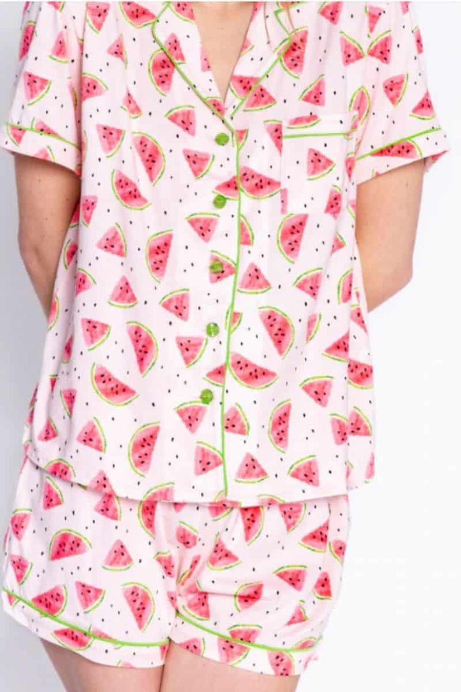 Shop PJ Salvage PJ Set in Watermelon Print - Premium Pyjamas from PJ Salvage Online now at Spoiled Brat 