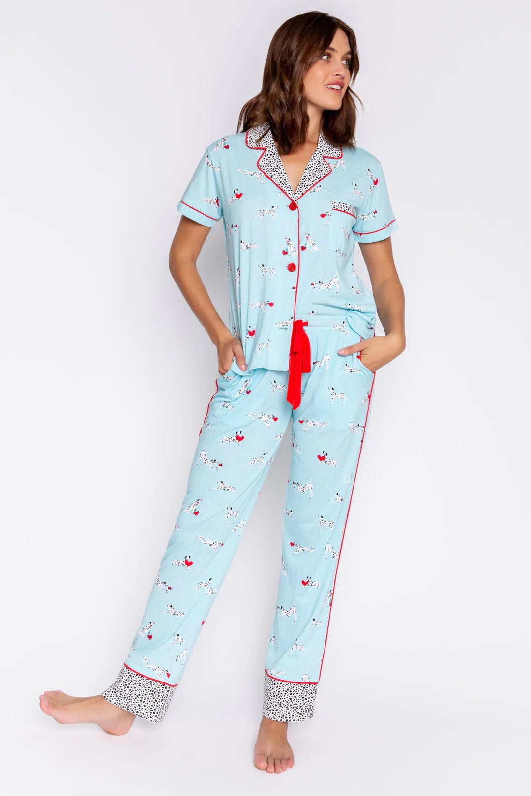 Shop PJ Salvage Puppy Love PJ Set - Premium Pyjamas from PJ Salvage Online now at Spoiled Brat 