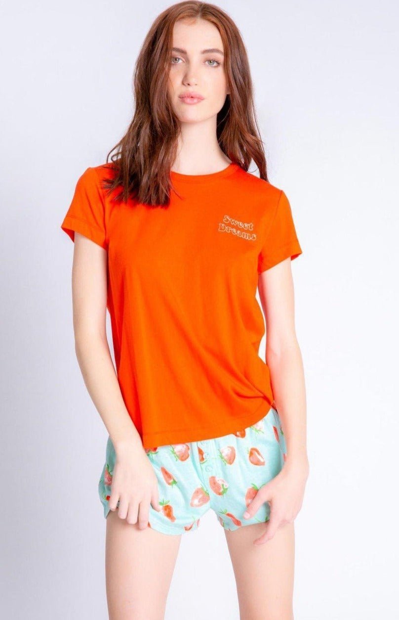 Shop PJ Salvage Sweet Dreams Playful Print T-Shirt - Premium T-Shirt from PJ Salvage Online now at Spoiled Brat 