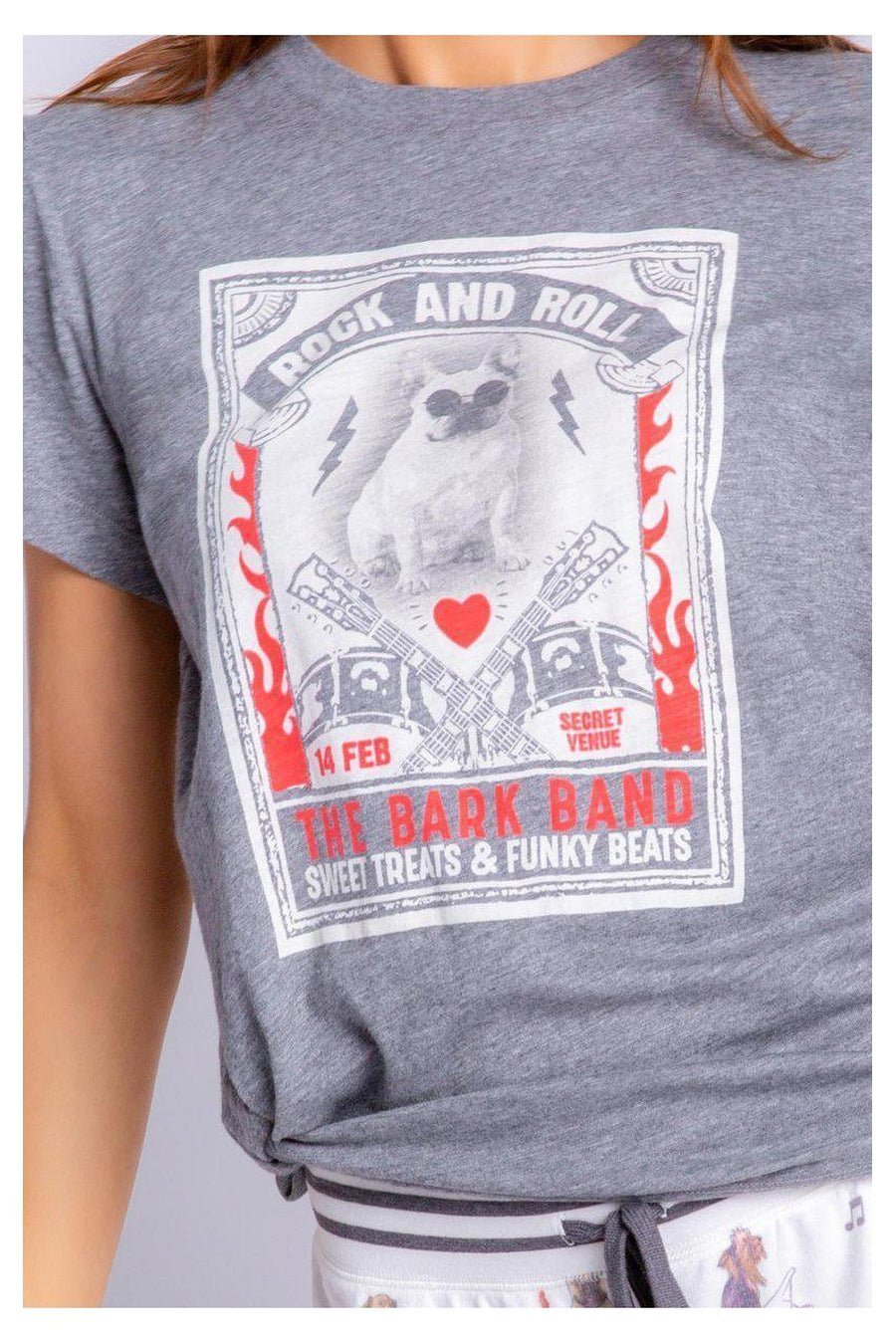 Shop PJ Salvage The Bark Band Rock N Roll T-Shirt - Premium T-Shirt from PJ Salvage Online now at Spoiled Brat 