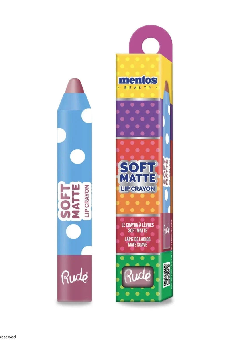 Shop Rude Cosmetics Rude Cosmetics Mentos Soft Matte Lip Crayon Lip Gloss for women – premium loungewear and festival fashion at Spoiled Brat