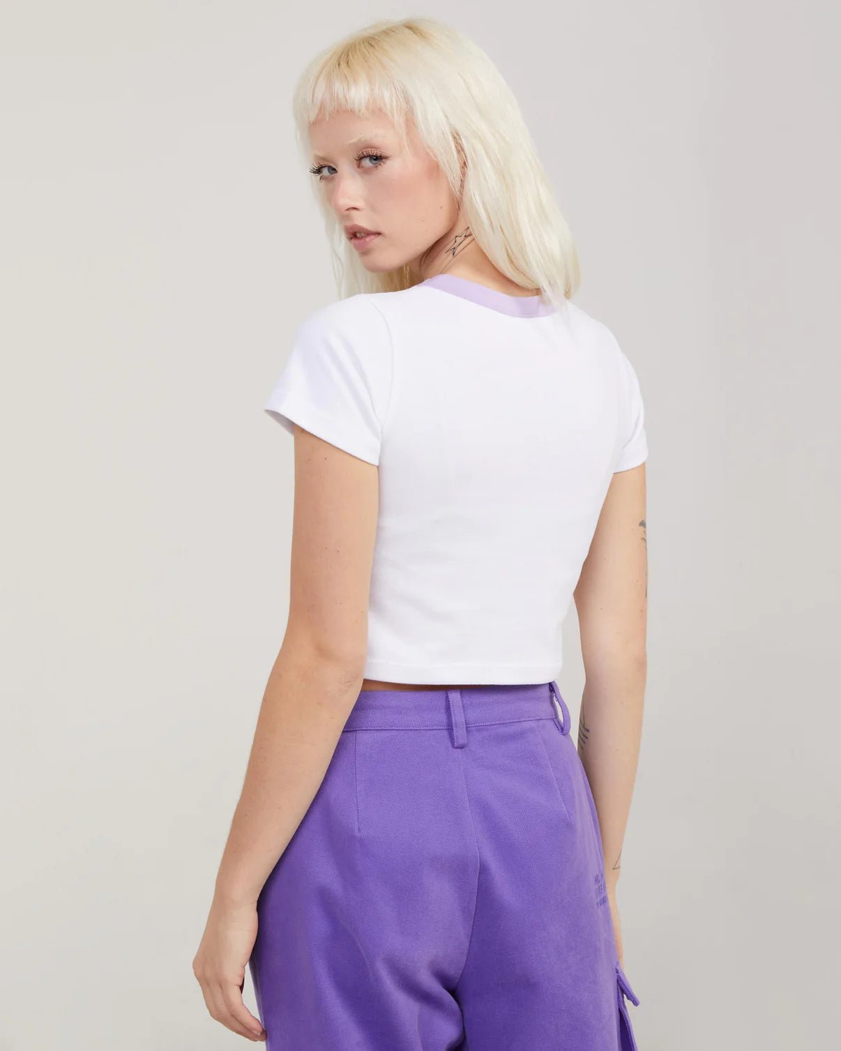 Shop Samii Ryan Samii Ryan x Mr Men Happy Gals Baby Tee T-Shirt for women – premium loungewear and festival fashion at Spoiled Brat