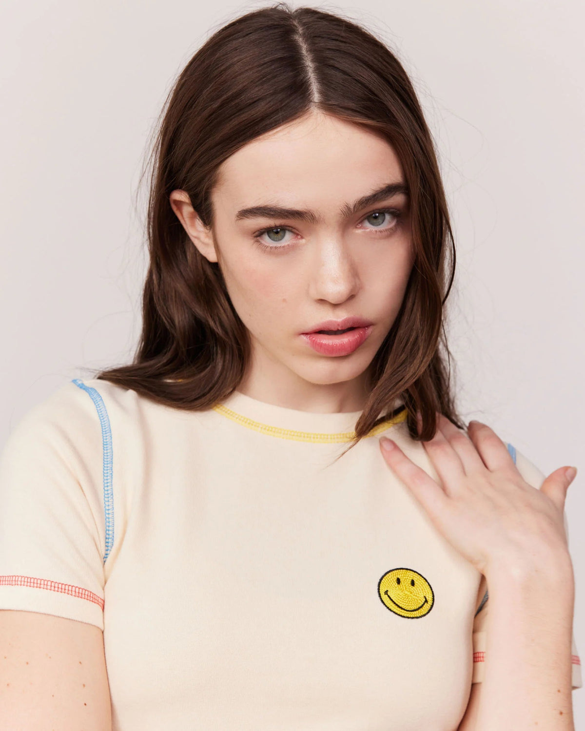 Shop Samii Ryan Samii Ryan x Smiley Festival Tee online at Spoiled Brat