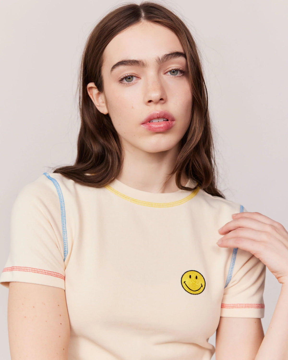 Shop Samii Ryan Samii Ryan x Smiley Festival Tee online at Spoiled Brat