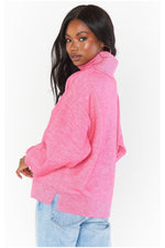 Shop Show Me Your Mumu Show Me Your Mumu Chester Hot Pink Knit Jumper online at Spoiled Brat