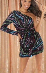 Shop Show Me Your Mumu Show Me Your Mumu Shimmy Glitter Mini Dress online at Spoiled Brat