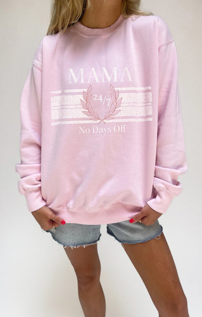 Shop Show Me Your Mumu Stanley Sweatshirt Mama Graphic as seen on Catherine Tyldesley - Premium Jumper from Show Me Your Mumu Online now at Spoiled Brat 