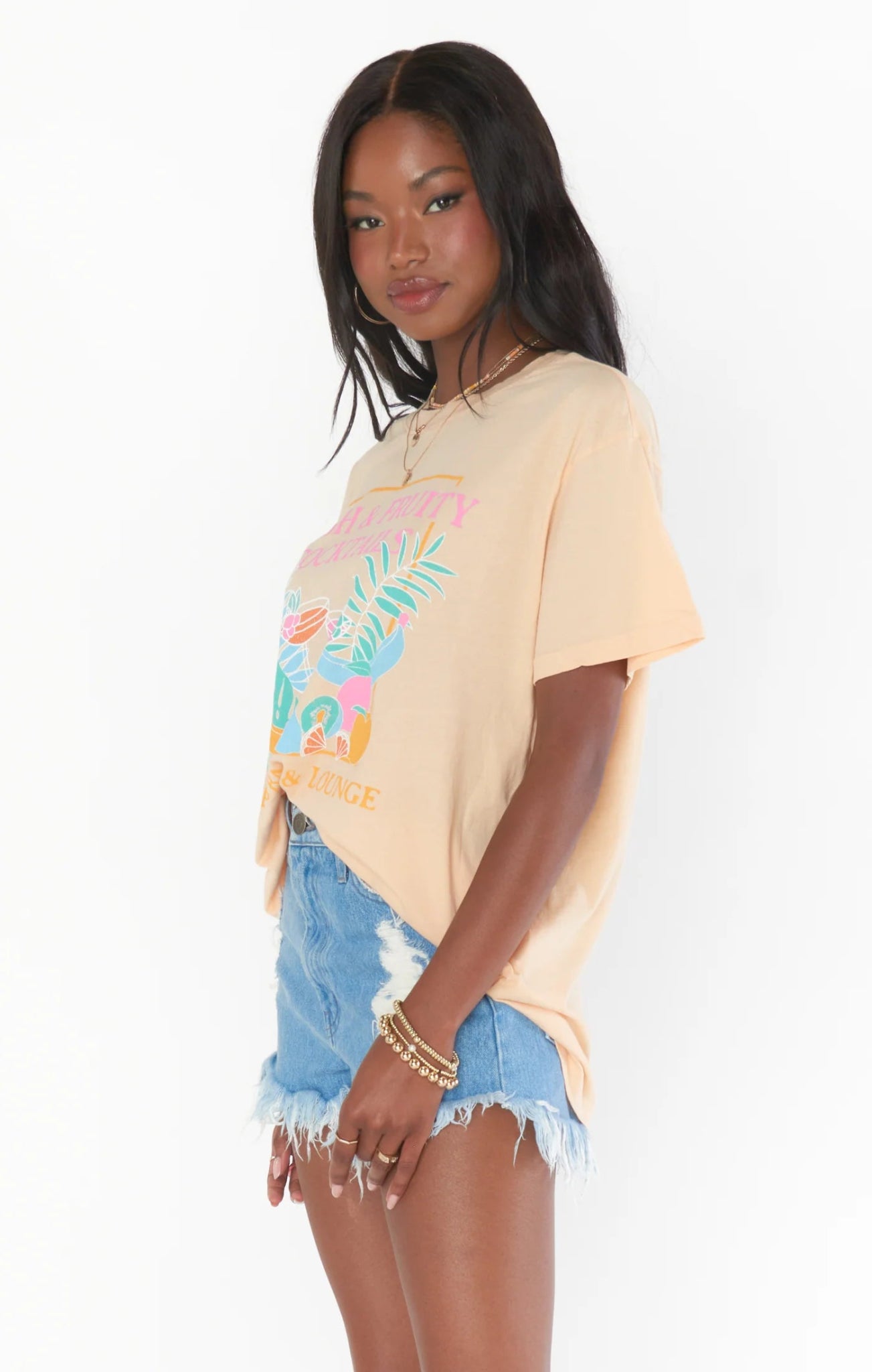 Shop Show Me Your Mumu Travis Tee Fresh &amp; Fruity Graphic - Premium T-Shirt from Show Me Your Mumu Online now at Spoiled Brat 