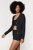Shop Spiritual Gangster Spiritual Gangster Hudson Pointelle Cardigan Cardigan for women – premium loungewear and festival fashion at Spoiled Brat
