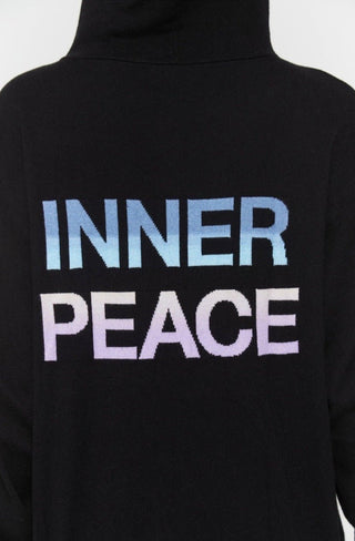 Shop Spiritual Gangster Inner Peace Peyton Zipper Cashmere Hoodie - Premium Sweater from Spiritual Gangster Online now at Spoiled Brat 