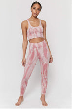 Shop Spiritual Gangster Spiritual Gangster Love Sculpt Winter Rose Tie Dye Leggings online at Spoiled Brat