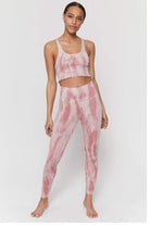 Shop Spiritual Gangster Spiritual Gangster Love Sculpt Winter Rose Tie Dye Leggings Leggings for women – premium loungewear and festival fashion at Spoiled Brat